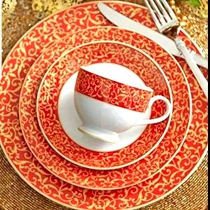 Mikasa Parchment Rouge Fine China Service for 12